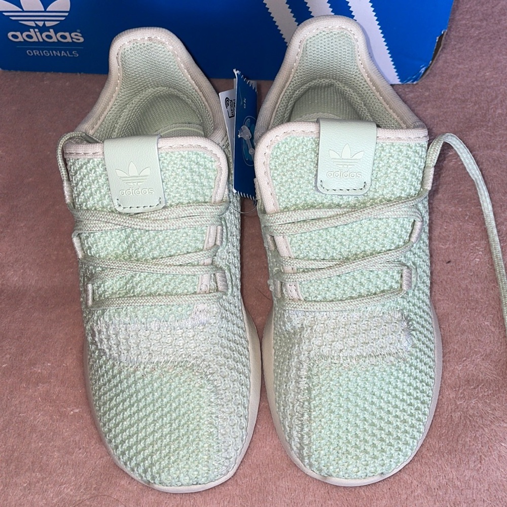 Adidas Tubular Shadow size 9 kids minty green sneakers shoes run small more “7 - Picture 6 of 9